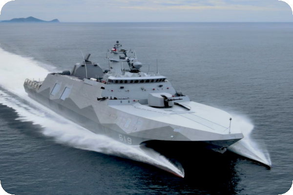 龍德造船高效艦艇「塔江艦」 軍艦助龍德營收創高，純電推系統/無人船有潛力 2023 Feb