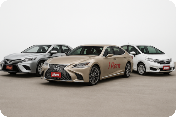 有 logo的紅色iRent車標汽車展示 和運租車拓共享經濟/短租，中古車業務動能 Sep 2025(全)