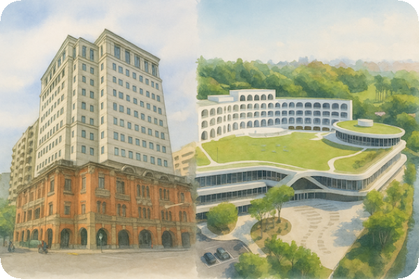 將捷的北福大稻埕都更，及新北市淡水的滬尾藝文園區飯店（圖右）結合不動產優勢，將捷推廣淡水休閒觀光事業 Oct 2025(增)