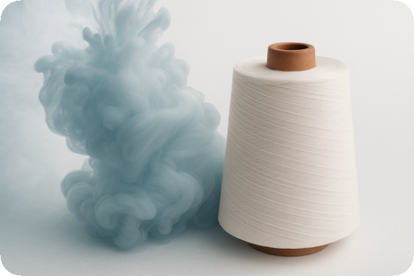 木漿經過溶解製程，做成萊賽爾紗 聚泰萊賽爾纖維主攻長絲，適合女裝/高級時裝 Oct 2025