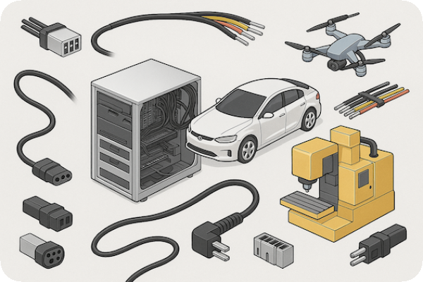 連接器（connector）與線束（cable）應用，在伺服器、工業設備、車用電子/電動車、無人載具與交通運輸上 2025–2030 全球連接器/線束產業趨勢與市場分析 Nov,25