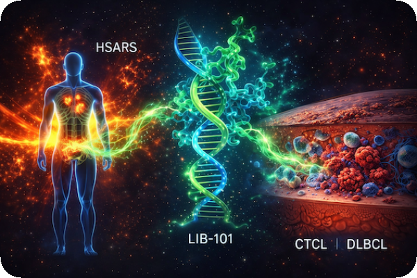 麗寶新藥 LIB-101 投入緊急輻射症候群、皮膚T 細胞淋巴瘤、及瀰漫型大B淋巴瘤等適應症(A) 麗寶新藥2027 → 大B細胞淋巴瘤2期/更多腫瘤 Feb.2026(增)
