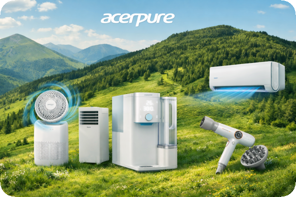 宏碁智新 AcerPure 美型家電路線，主打清新與多功能特色，並以美型為元素 宏碁智新從小家電→大家電，台日→東南亞/雙印 Apr.2026(全)