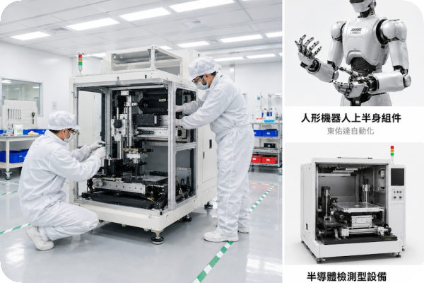 東佑達已有無塵室來組裝高階應用產品，拓展半導體與光電定位等潛力市場 物料產能緊/客戶訂單量升，東佑達能見度拉長 Aug.2026(增)